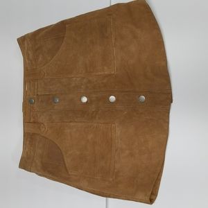 Blank NYC Women's Leather Mini Skirt